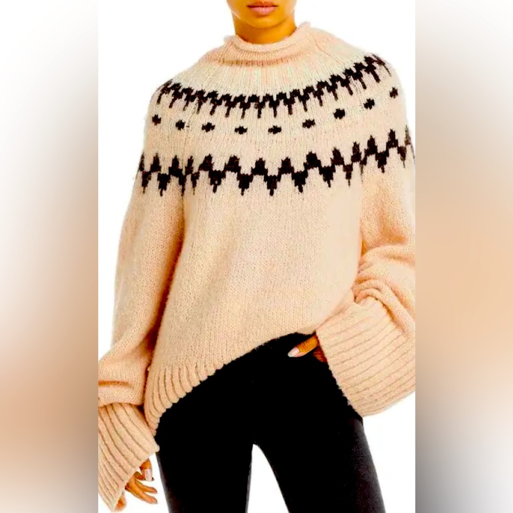 A.L.C sweater women’s ruby alpaca oversized funnel neck  size S